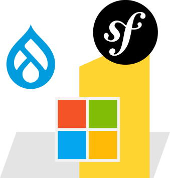 visuel technologies : drupal, symfony microsoft 