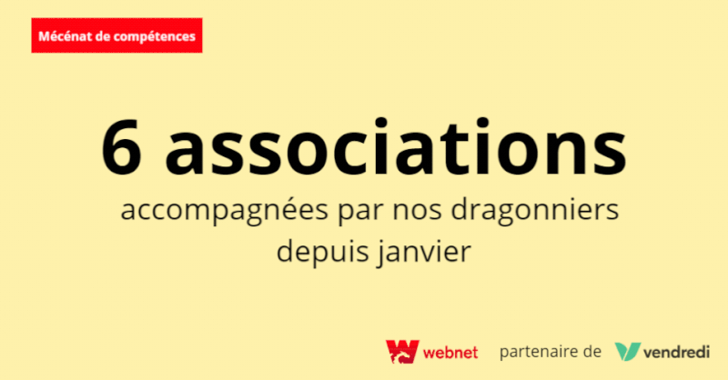 6 associations - mécénat de compétence