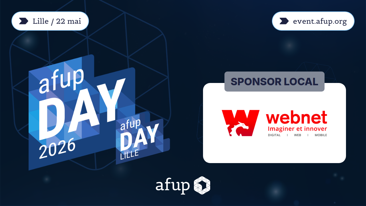 Webnet sponsor de l’AFUP Day Lille 2026 | Engagement PHP