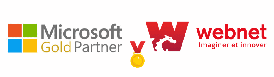 Logo Microsoft Gold Partner et Webnet