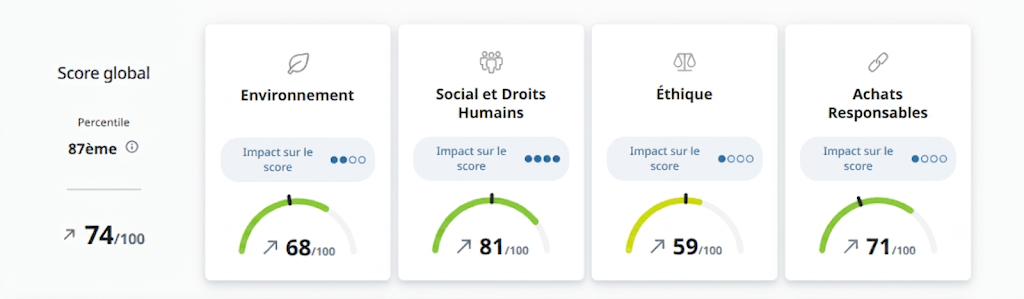 ecovadis -statistiques