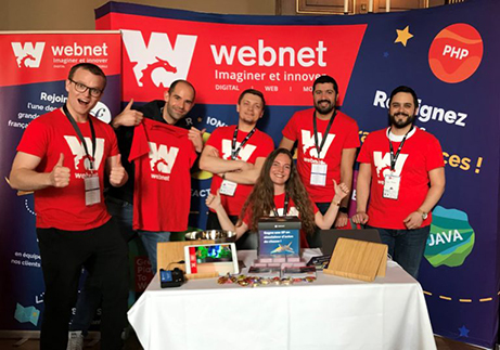 Stand de Webnet au SymfonyLive 2019