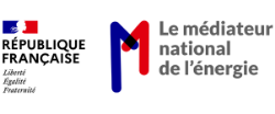 Logo Le médiateur national de l'énergie - République française
