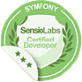 Logo SensioLabs Symfony certified developer