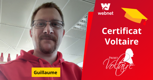 Photo de Guillaume, nouveau certifié Voltaire