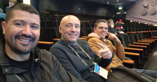 Amine, Julien & André à une conférence de AWS SUMMIT PARIS