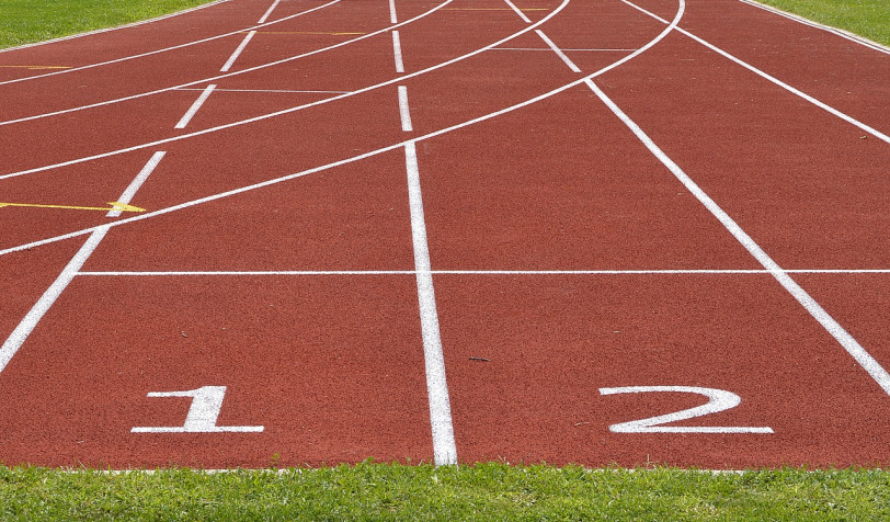 Photo des couloirs d'athlétisme